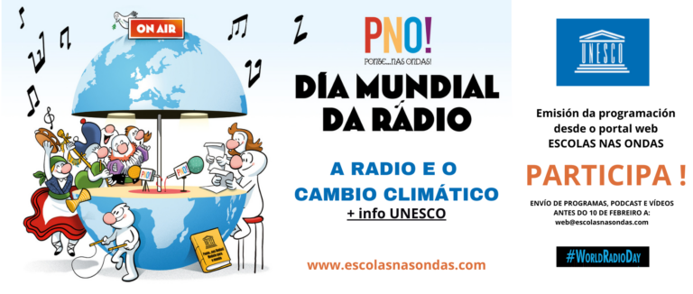 Ponte… nas Ondas! convida aos centros educativos a participar no Día Mundial da Radio o 13 de febreiro de 2025